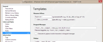 XYplorer Configuration 的 General 和 Tree and List 分组
