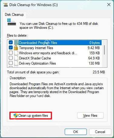 win11找不到清理系统文件按钮怎么办_win11磁盘清理功能入口检查 - php中文网