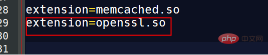 Comment installer l’extension openssl en php ?