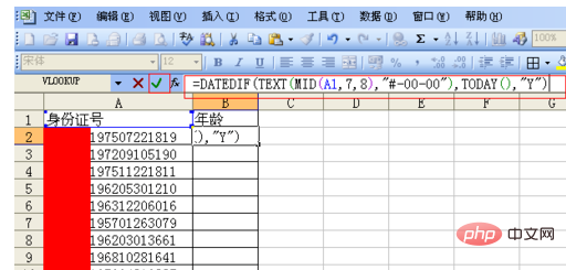 How to extract accurate age from ID number