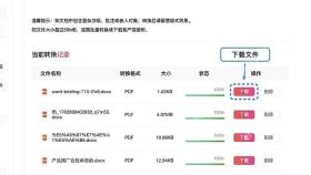 下载转换后的PDF