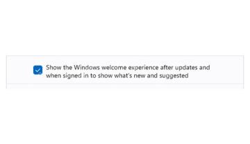 Win11 通知其他设置中找到 Windows welcome experience 复选项
