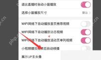 B站播放设置中的小视频播放结束后自动续播开关