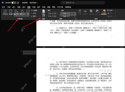 Word 布局选项卡中的页面设置组,点击右下角小箭头打开完整设置