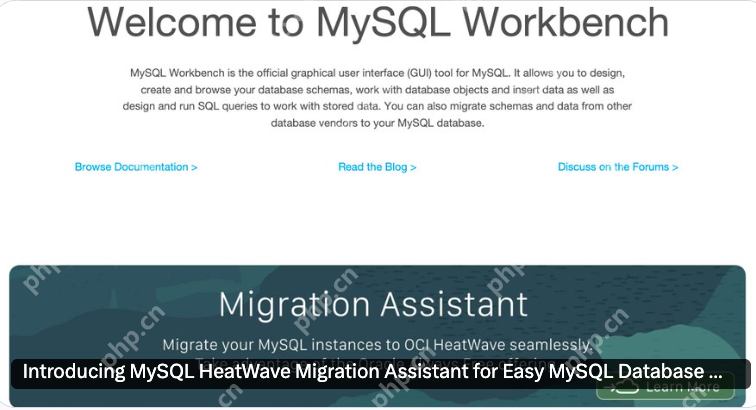 MySQLHeatWave迁移助手正式上线:MySQLWorkbench中的全新工具 - php中文网