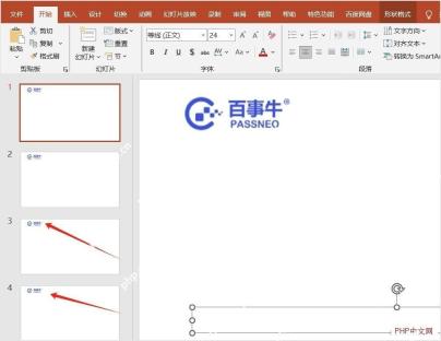 PowerPoint 普通视图中检查母版标识和页面背景位置