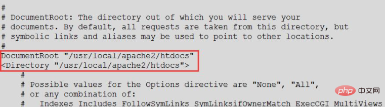 linux下修改apache伺服器的預設路徑
