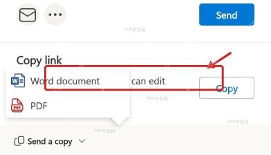 第二步,选择 Word 文档格式的手机 Word 操作界面
