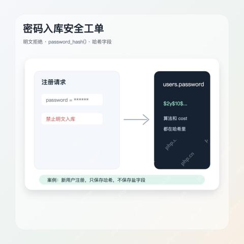 PHP password_hash 密码入库安全案例