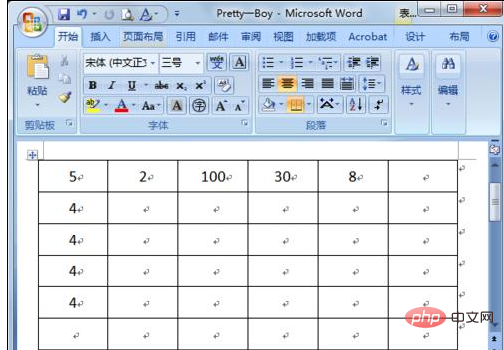 How to do sum in word with one click