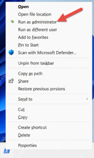 Windows PowerShell 右键菜单中选择 Run as administrator