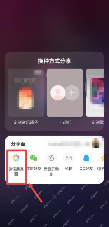网易云音乐app怎么分享歌曲到朋友圈步骤图2