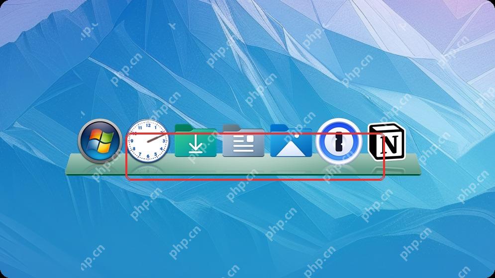 ObjectDock Windows 桌面底部 Quick Launch Dock 快捷启动栏效果