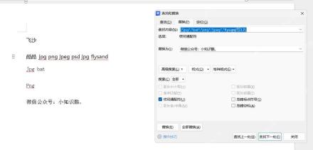 Word文档中通配符查找替换后的内容效果