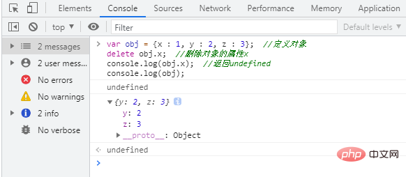 javascript物件怎麼刪除一個屬性