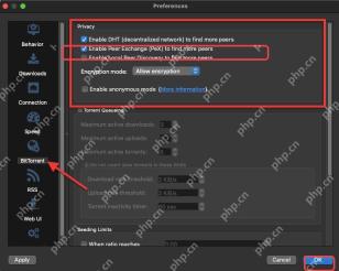 qBittorrent 中 Enable Peer Exchange PeX 选项