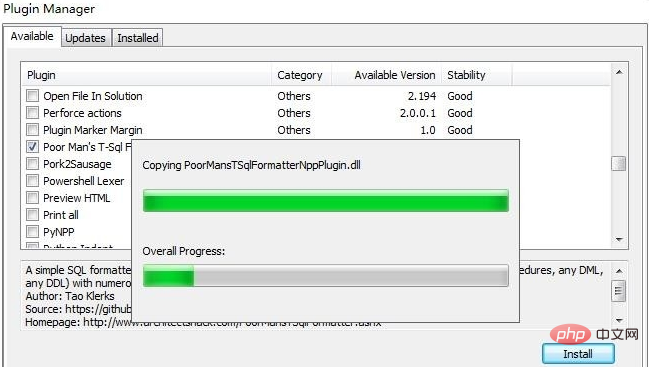 Comment formater SQL dans Notepad++