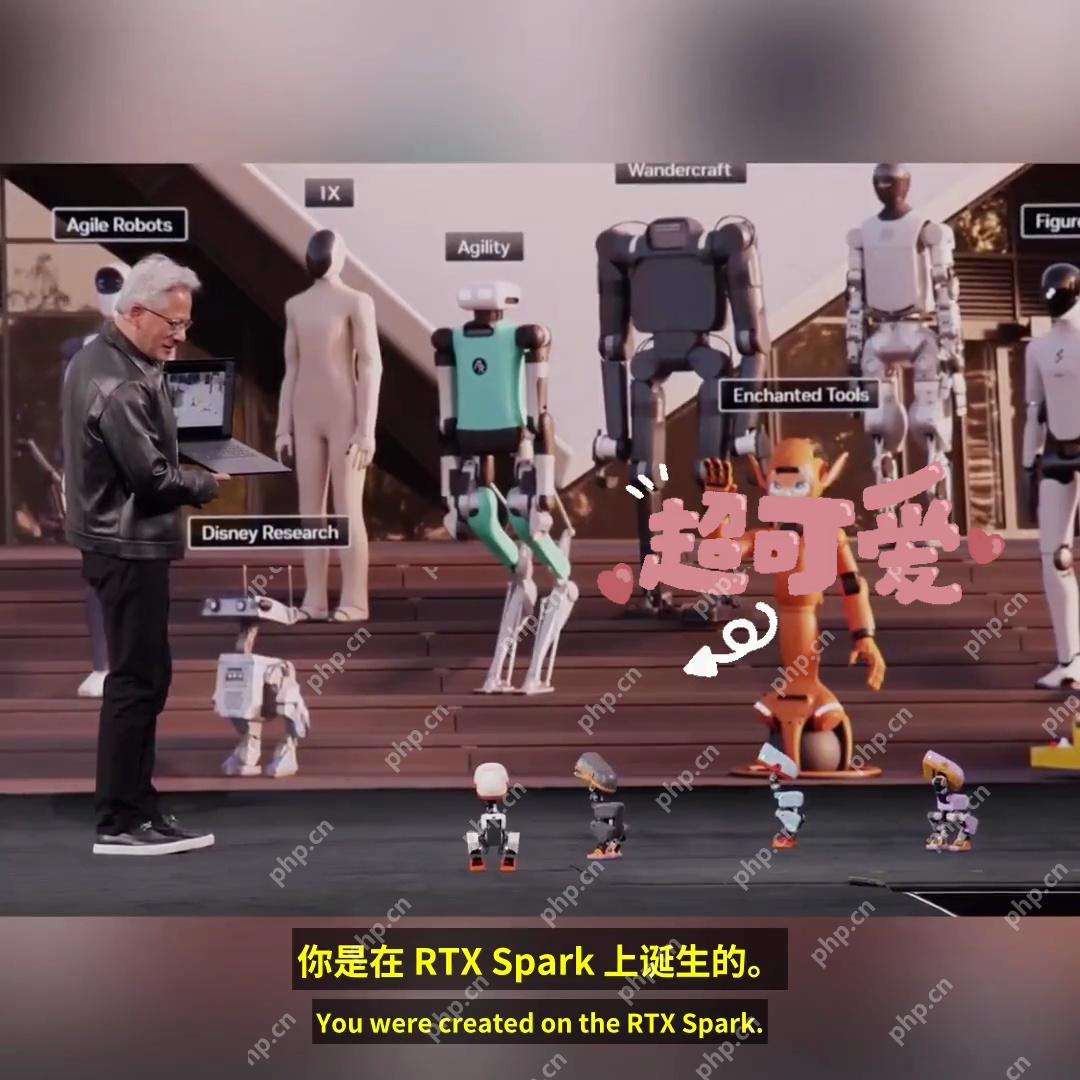 黄仁勋介绍Microduck在RTX Spark上创建