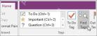OneNote 功能区里的 Find Tags 按钮,用于汇总已经添加的标签内容