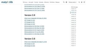 Matplotlib 3.11.1发布首个修复版的官方页面截图,证明版本、计划或功能变化