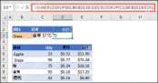 Excel XLOOKUP 搭配 SUM 处理两个边界之间的结果