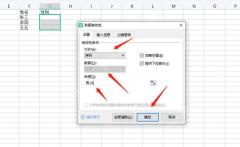 WPS表格数据有效性窗口中在设置页选择允许类型和有效性条件