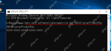 Win10 命令提示符运行 OA3xOriginalProductKey 查看 OEM 代码