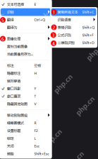 Windows 中文 PixPin 图像贴图完整右键菜单显示窗口置顶和隐藏其他贴图等入口,证明贴到桌面后还能继续决定是否置顶当前参考图
