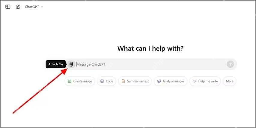 ChatGPT网页端附件按钮