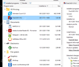 Total Uninstall Windows Installed programs 列表选中软件。