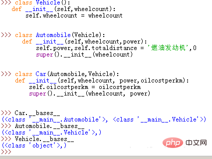 Pythonで親クラスを表示する方法