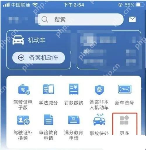 交管12123首页更多入口
