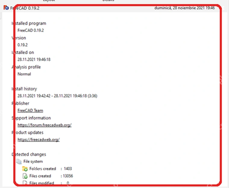 Total Uninstall Windows 右侧显示选中软件摘要信息。