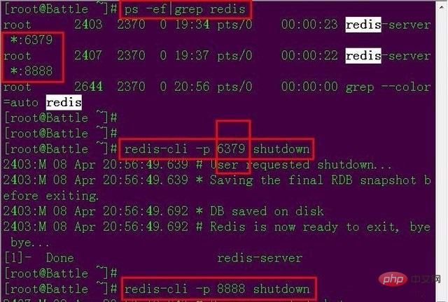 How to stop redis