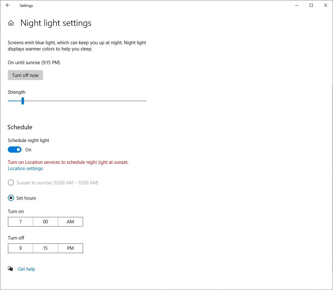 win10夜间模式强度怎么调_win10夜间显示色温调整指南 - php中文网