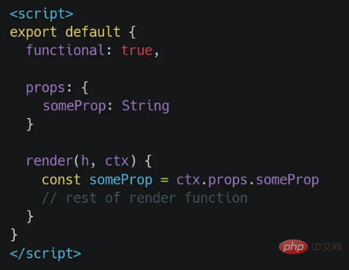 What are vue functional components?