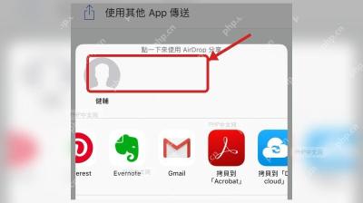 第三步,选择好友应用发送的手机 Word 操作界面