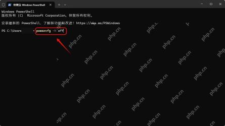 win11休眠文件怎么删除_win11关闭休眠并释放文件占用空间的教程 - php中文网