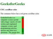 166029608163595Firefox는 스크롤 막대를 변경하기 위해 CSS를 사용하여 어떤 속성을 지원합니까? Firefox는 스크롤 막대를 변경하기 위해 CSS를 사용하여 어떤 속성을 지원합니까?