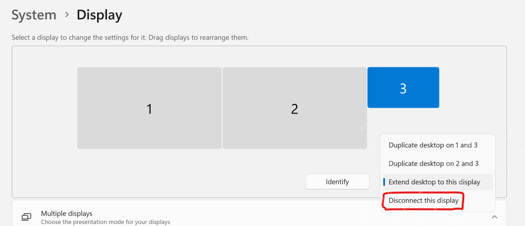 win11怎么停用第二个显示器_win11第二个显示器停用方法 - php中文网