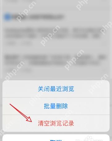 知乎最近浏览页面菜单里的清除历史记录选项