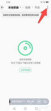 QQ音乐本地音乐页面