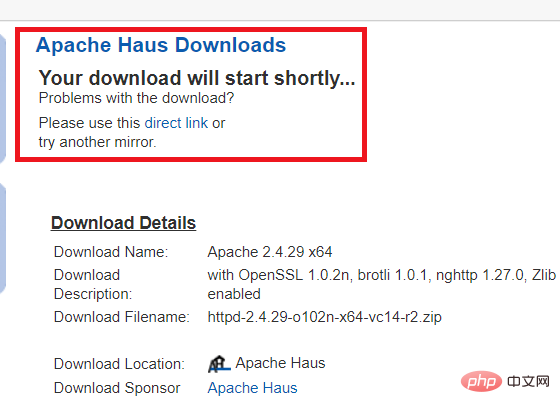 So laden Sie den Apache-Server herunter