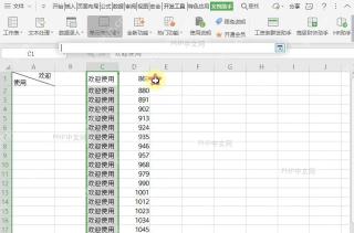 WPS如何将表格指定列作为批注插入?设置效果