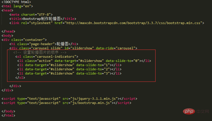 How to implement bootstrap carousel chart