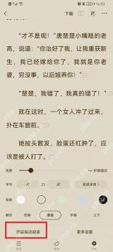 番茄免费小说阅读设置页开启自动阅读入口