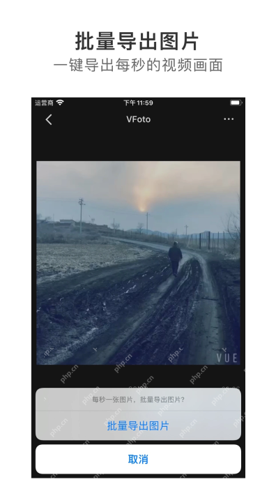 VFoto手机App逐帧浏览视频并保存高清图片