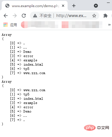 So erhalten Sie den Dateinamen im Verzeichnis in PHP (Zusammenfassungsfreigabe)