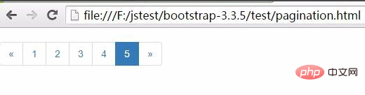 How to use bootstrap pagination