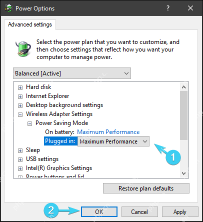 Win10 无线网卡属性中的电源管理选项
